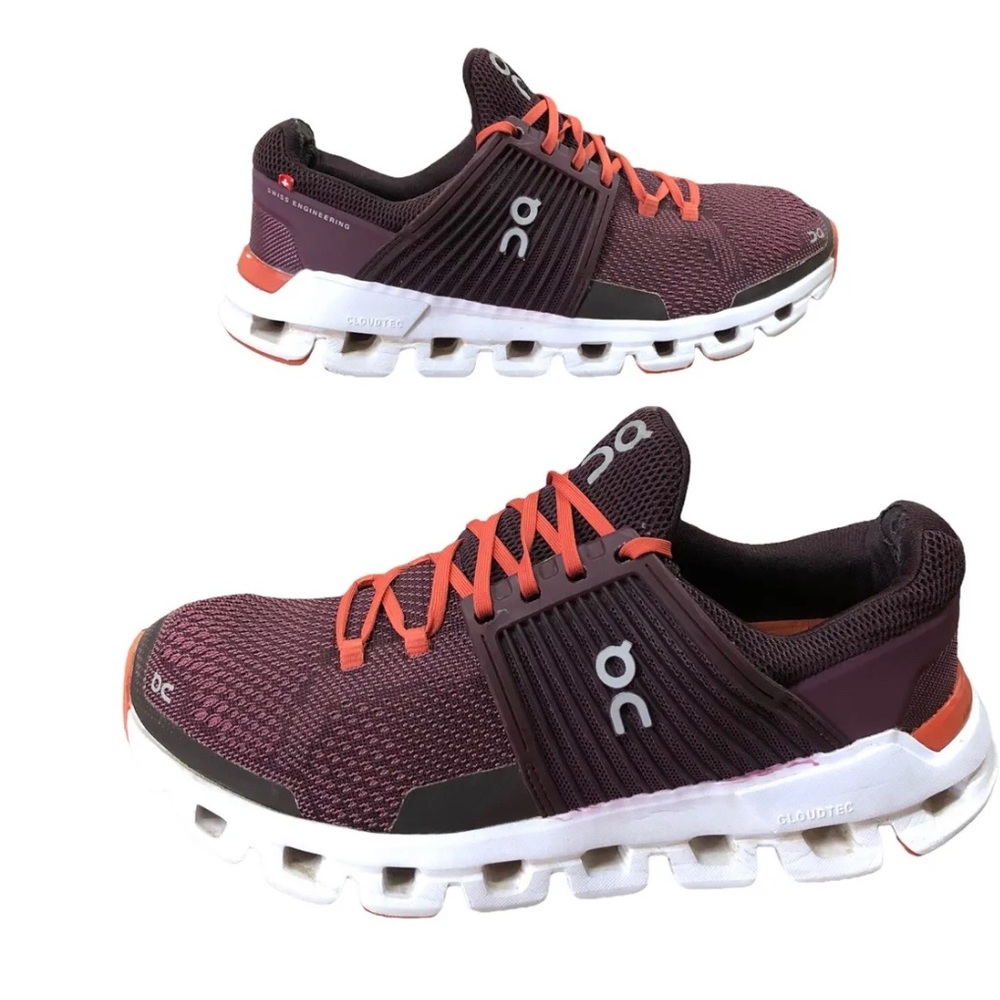 ON Running Cloud Cloudswift Running Shoes Women Size 7 Helion Cloudtec Plum Dawn